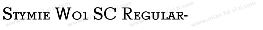 Stymie W01 SC Regular字体转换